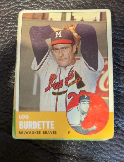 1963 Topps #429 Lou Burdette — front