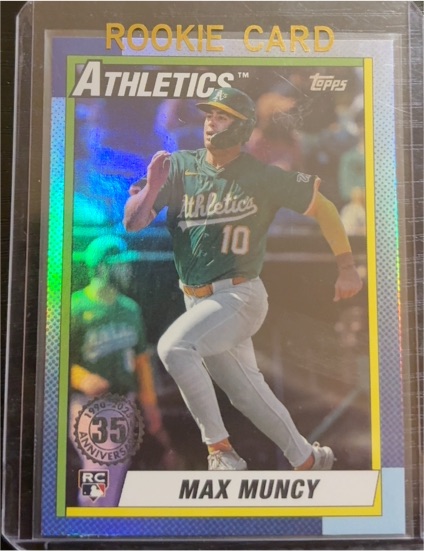 2025 Topps Update #U90-49 Max Muncy 1990 Topps Baseball 35th Anniversary RC — front