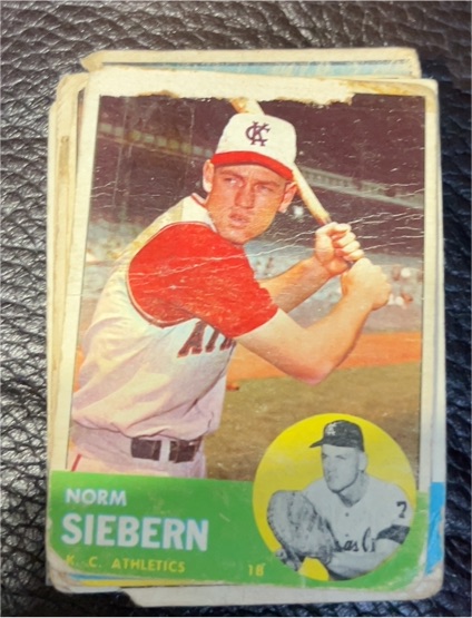 1963 Topps #430 Norm Siebern — front