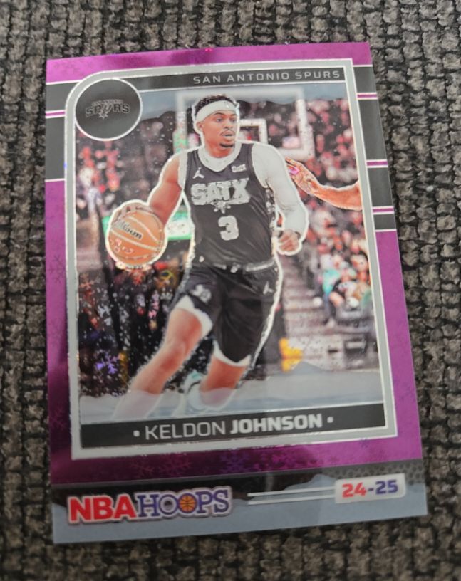 2024-25 Panini NBA Hoops #24-25 Keldon Johnson — front