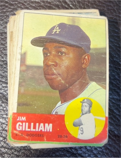1963 Topps #80 Jim Gilliam — front