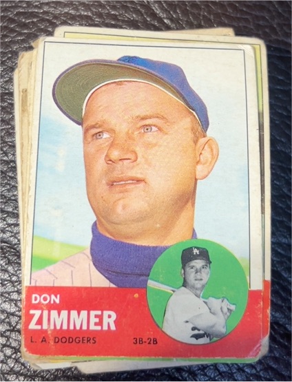 1963 Topps #439 Don Zimmer — front