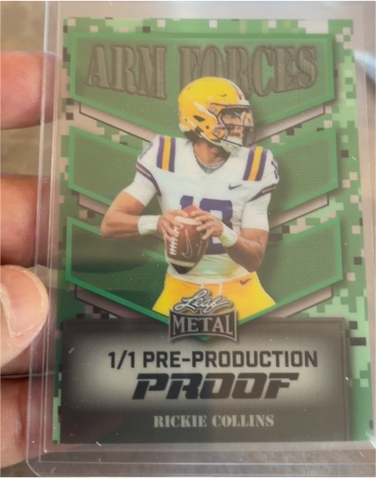 2025 Leaf Metal #1 Rickie Collins — front