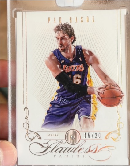 2012-13 Panini Flawless #15 Pau Gasol — front