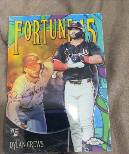 2025 Topps Chrome #F15-11 Dylan Crews Fortune 15 — front
