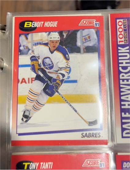 1991-92 Score #134 Benoit Hogue — front