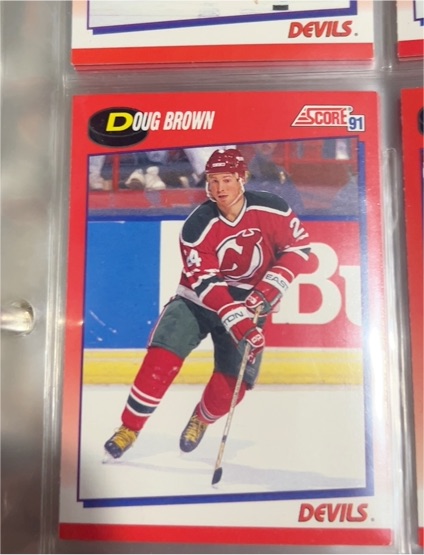 1991 Score #163 Doug Brown — front