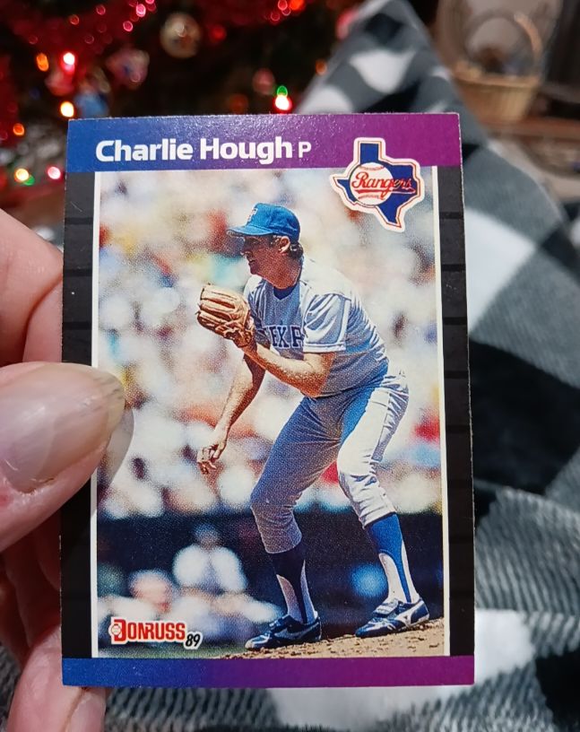1989 Donruss #165 Charlie Hough Texas Rangers — front