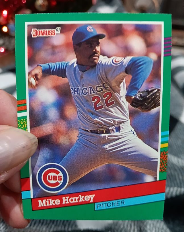 1991 Donruss #447 Mike Harkey — front
