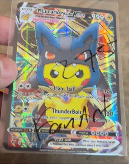 VCOS Pikachu Mega Lucario #046 — front