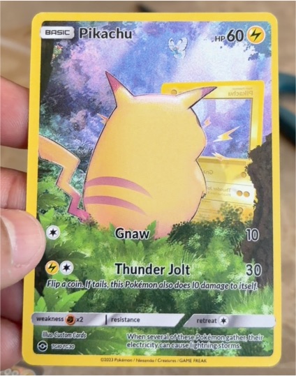 2023 Custom Cards #TG10/TG30 Pikachu — front
