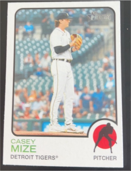 2022 Topps Heritage #398 Casey Mize — front