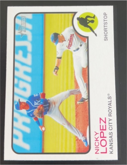 2022 Topps Heritage #260 Nicky Lopez — front