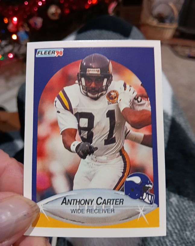 1990 Fleer #90 Anthony Carter — front