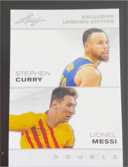 2024 Leaf Exclusive Legends Edition #ELE-32 Stephen Curry / Lionel Messi — front