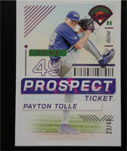 2024 Panini Prospect Edition #49 Payton Tolle Prospect Ticket — front