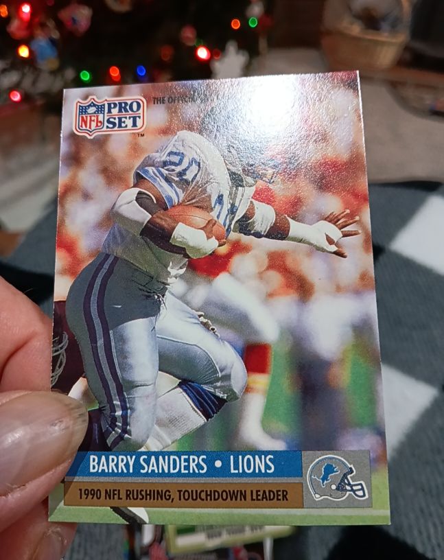 1990 Pro Set # Barry Sanders — front