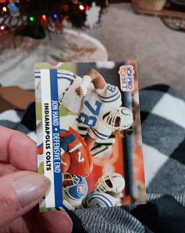 1991 Pro Set #527 Jon Hand — front
