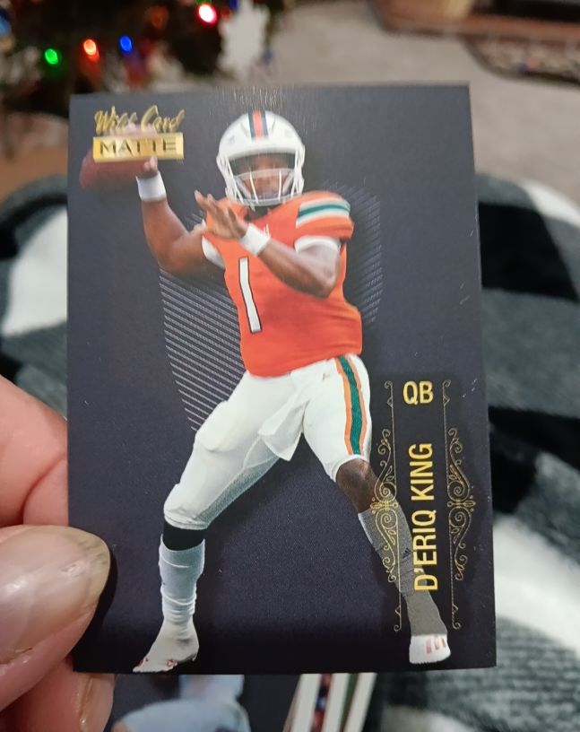 2022 Wild Card Matte #MB-49 D'Eriq King — front