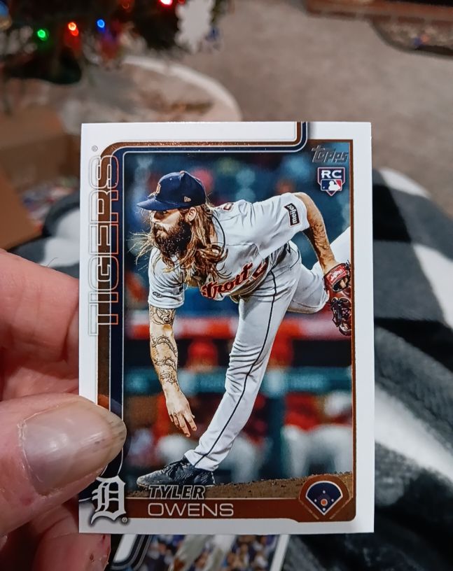 2025 Topps Update #US247 Tyler Owens RC Detroit Tigers — front