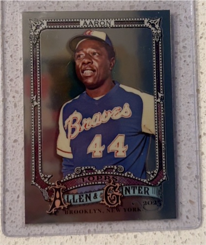 2025 Topps Allen & Ginter Chrome #13 Hank Aaron — front