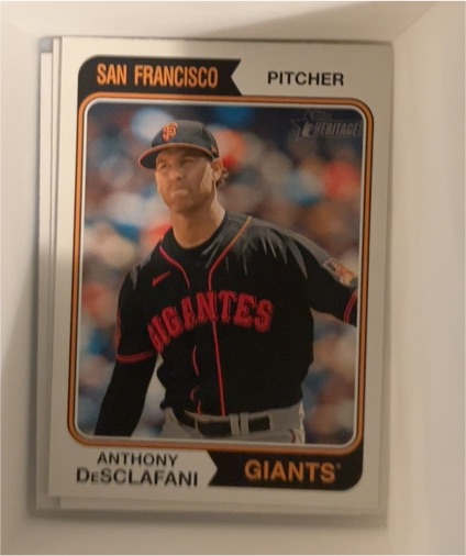 2023 Topps Heritage #696 Anthony DeSclafani — front