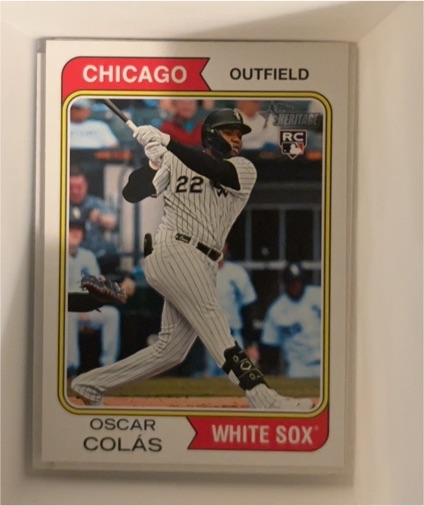2023 Topps Heritage High Number #518 Oscar Colas Rookie — front