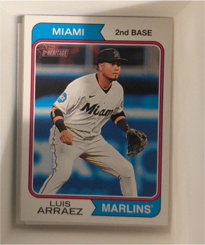 2023 Topps Heritage #615 Luis Arraez — front
