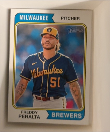 2023 Topps Heritage #581 Freddy Peralta — front