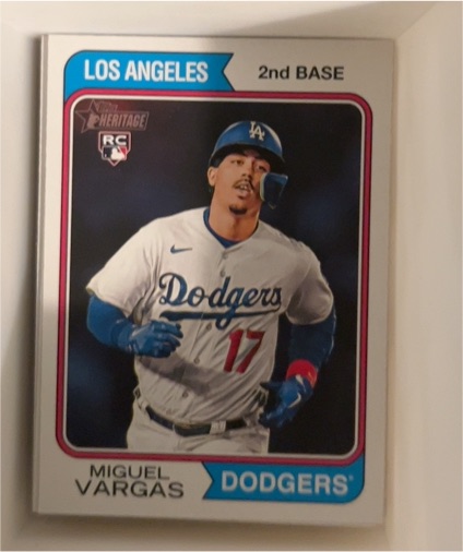 2023 Topps Heritage High Number #694 Miguel Vargas — front