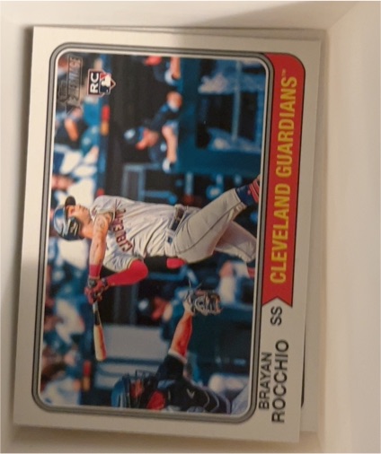 2023 Topps Heritage #533 Brayan Rocchio — front
