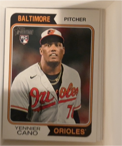 2023 Topps Heritage #527 Yennier Cano — front