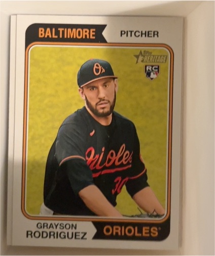 2023 Topps Heritage #541 Grayson Rodriguez — front