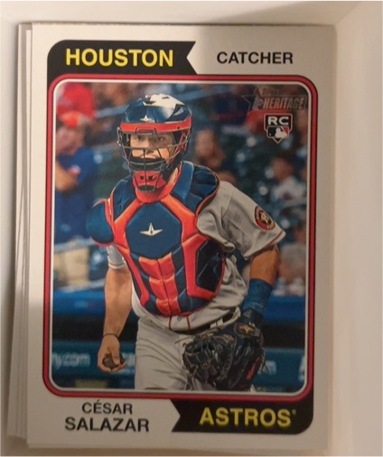 2023 Topps Heritage High Number #655 César Salazar — front