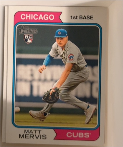 2023 Topps Heritage #514 Matt Mervis — front