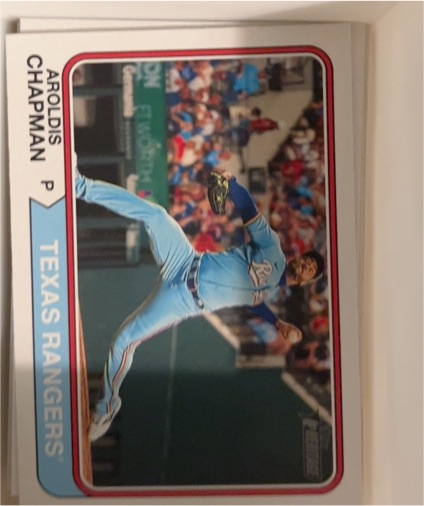 2023 Topps Heritage High Number #505 Aroldis Chapman — front