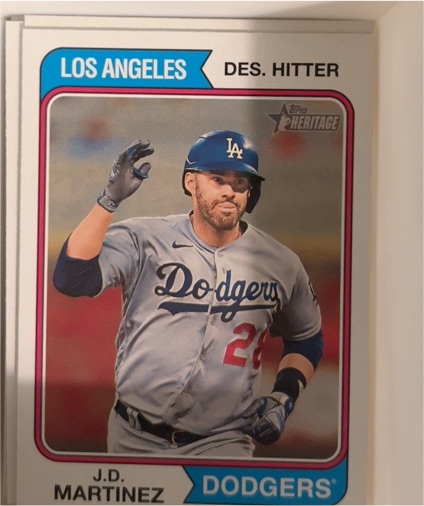 2023 Topps Heritage High Number #662 J.D. Martinez — front