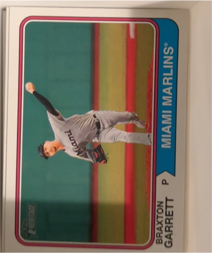 2023 Topps Heritage #621 Braxton Garrett — front