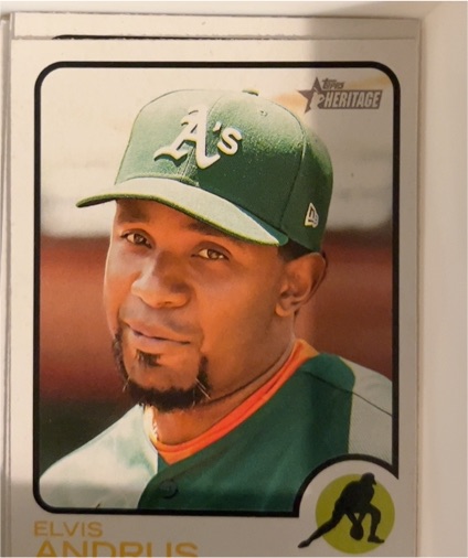2022 Topps Heritage #361 Elvis Andrus — front