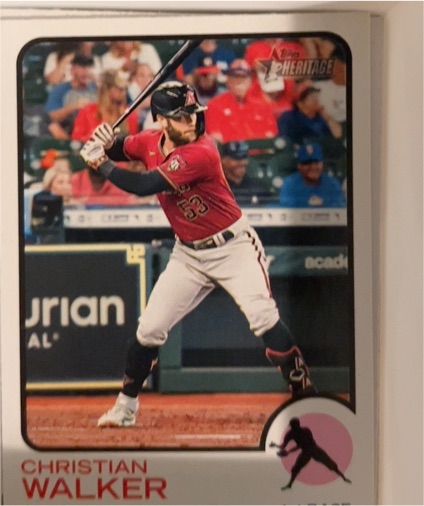 2022 Topps Heritage #365 Christian Walker — front
