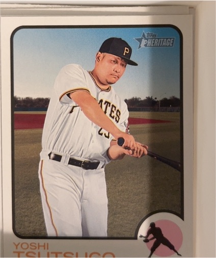 2022 Topps Heritage #41 Yoshi Tsutsugo — front