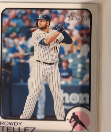 2022 Topps Heritage #505 Rowdy Tellez — front