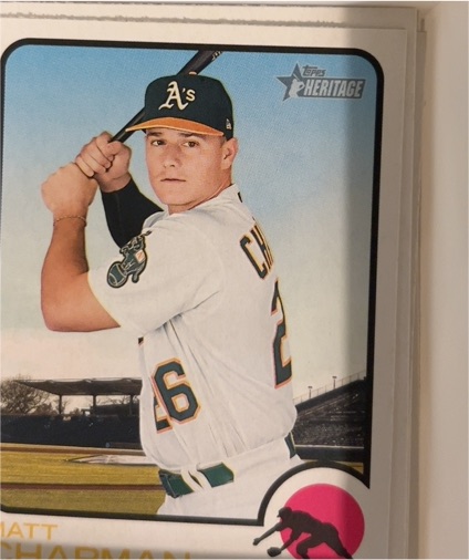 2019 Topps Heritage #259 Matt Chapman — front