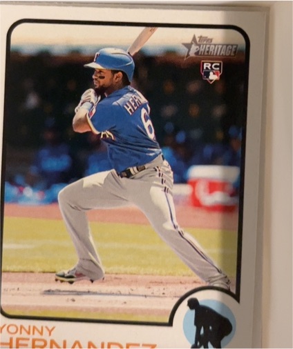 2020 Topps Heritage #RH-6 Yonny Hernandez Rookie Card — front