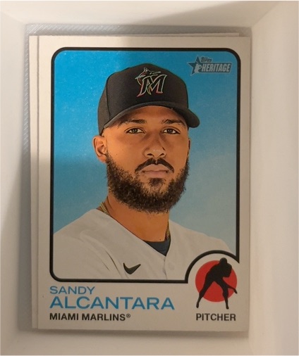 2022 Topps Heritage #147 Sandy Alcantara — front