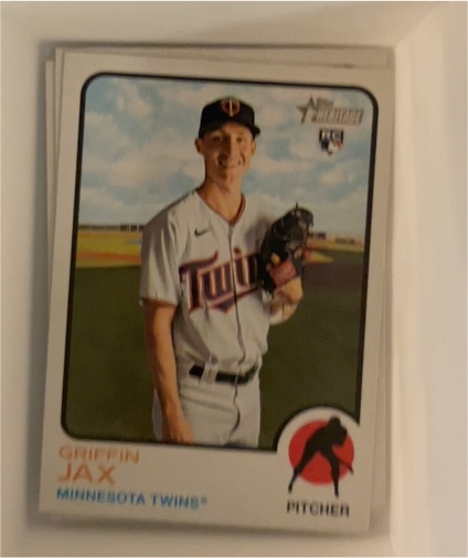 2022 Topps Heritage #268 Griffin Jax — front