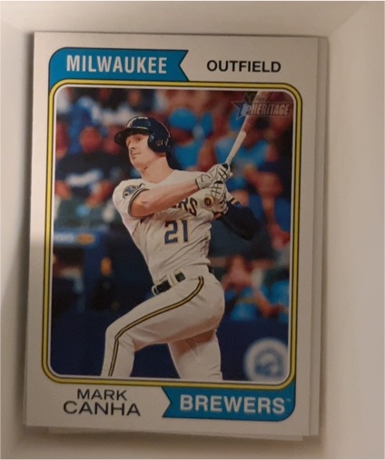 2023 Topps Heritage #698 Mark Canha — front