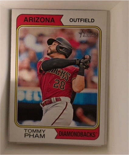 2023 Topps Heritage #564 Tommy Pham — front