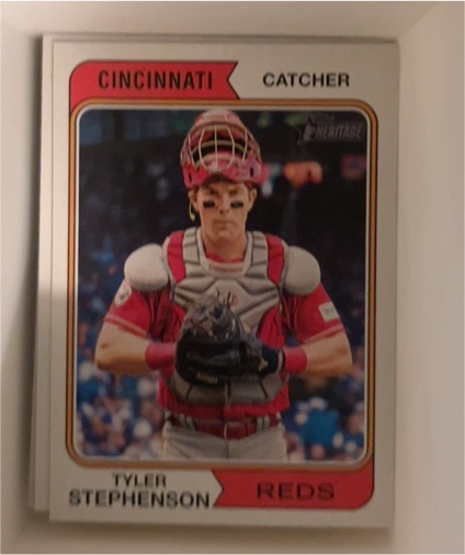 2023 Topps Heritage #691 Tyler Stephenson — front