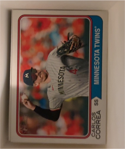 2023 Topps Heritage #548 Carlos Correa Minnesota Twins — front